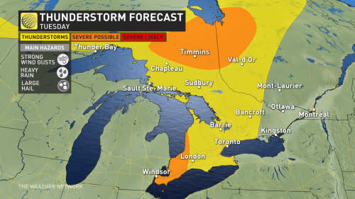 Baron - ON thunderstorm risk - June25