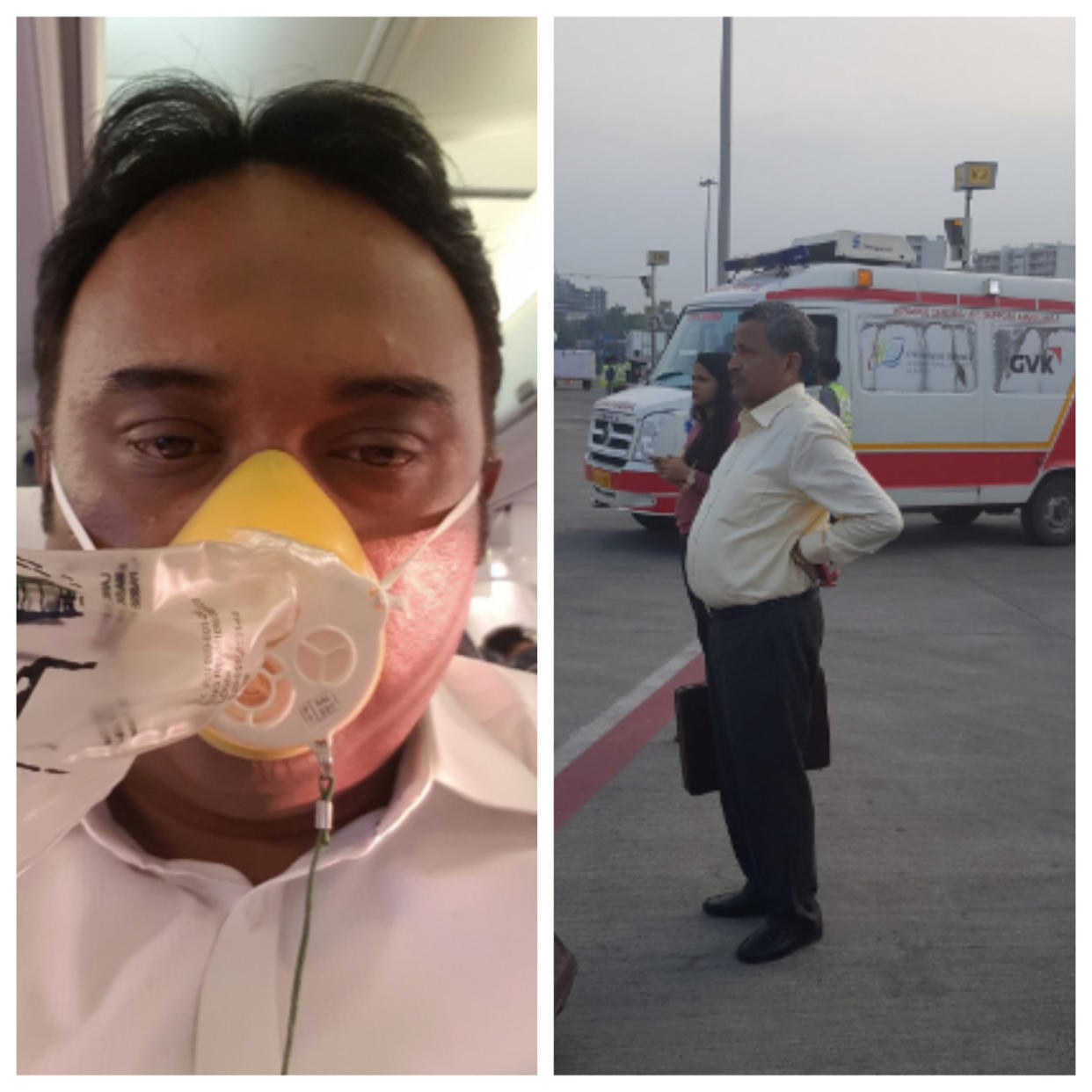 Passengers bled from the nose and ears following the incident (Satish Nair/Twitter)