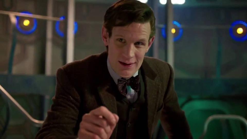 Eleventh Doctor speaks to camera