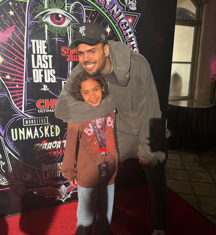 <p>Royalty Brown Instagram</p> Chris Brown with his daughter Royalty Brown.