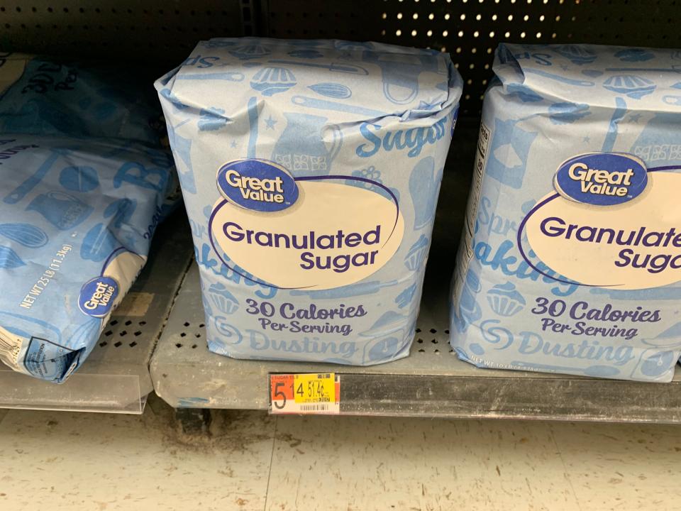 Walmart price comparison sugar