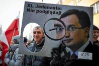 People demonstrate during an anti-government rally in Gdansk, Poland January 23, 2016. REUTERS/Jan Rusek/Agencja Gazeta