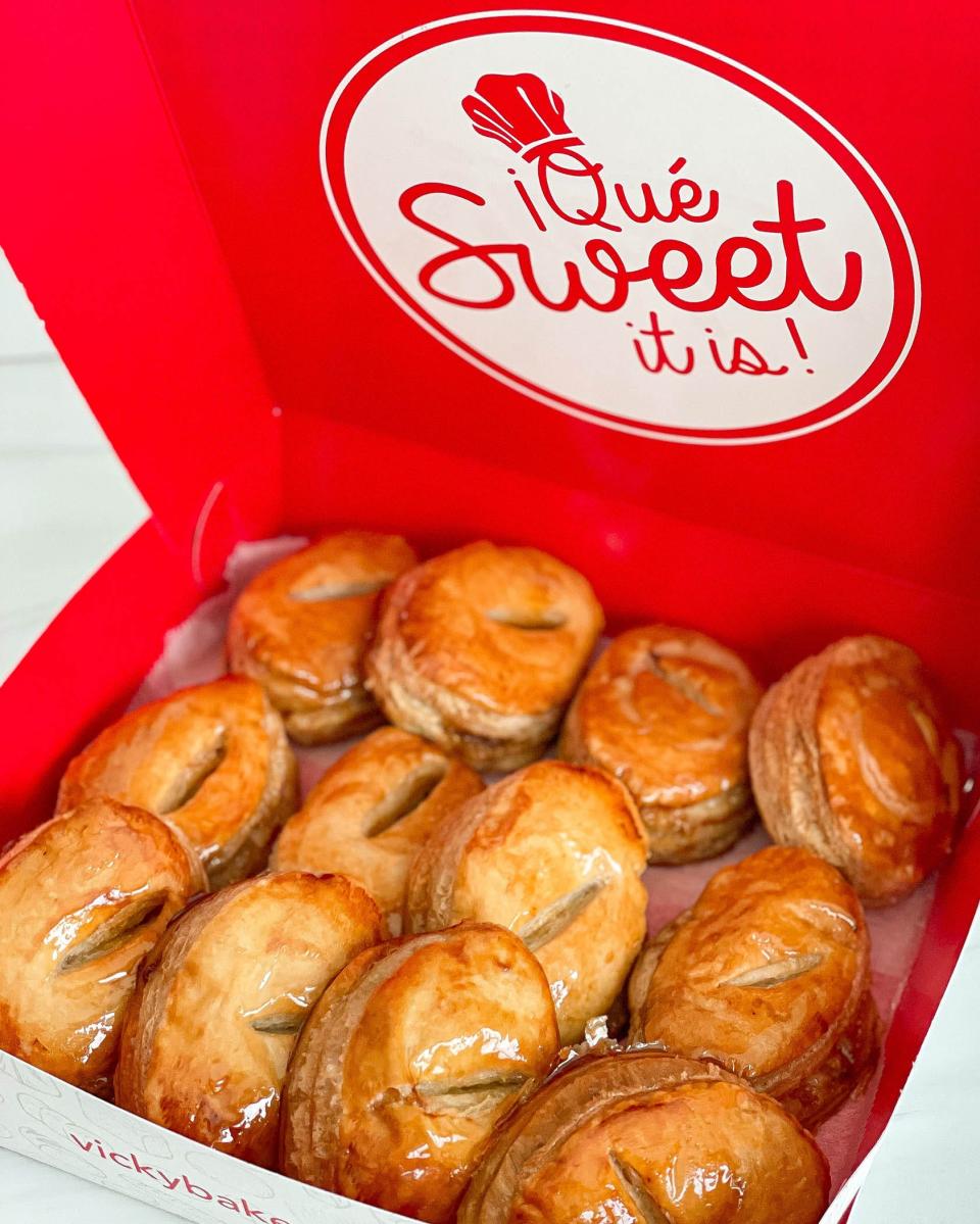 Vicky Bakery, which opened in 1972, is known across South Florida for its beef pastries, like the dozen seen here. It is opening its first stores in Palm Beach County in 2023 at locations in Royal Palm Beach and suburban Boca Raton.