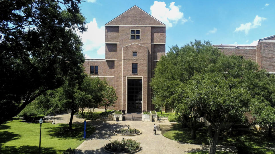 This 2021 photo shows The Prairie View A&M University Library in Prairie View, Texas. Philanthropist MacKenzie Scott has funded organizations that received the most money for racial equity in 27 different states following the police killing of George Floyd. According to an AP analysis of new preliminary data from the philanthropy research organization Candid, Scott was responsible for approximately $567 million given to these organizations. (Michael T. Thomas/Prairie View A&M University Marketing and Communications via AP).