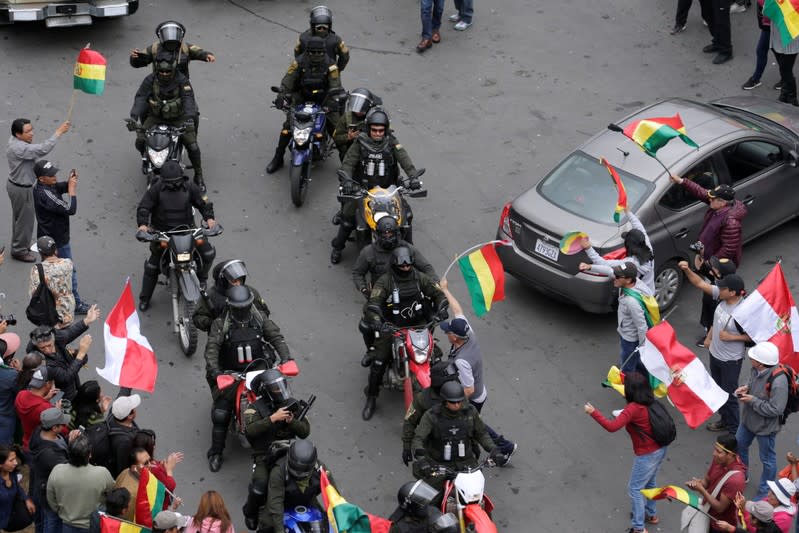 Protest against Bolivia's President Evo Morales in La Paz