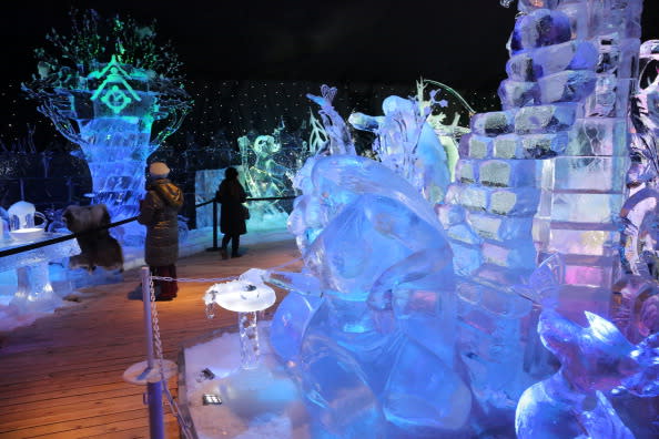 Snow & Ice Sculpture Festival in Brugge