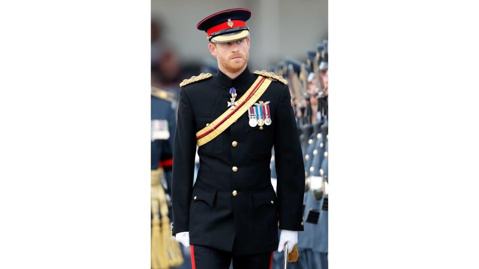Prince Harry at military parade in 2017