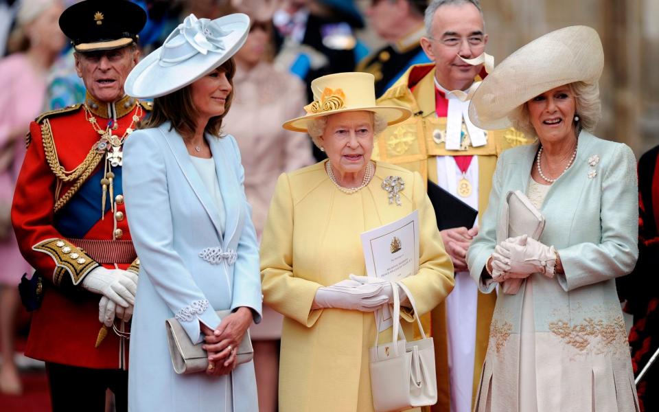 Prince Phillip, Carole Middleton, Queen Elizabeth II and Camilla, Duchess of Cornwall - Martin Meissner