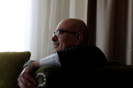 Qatari envoy Mohammed Al-Emadi is seen during an interview with Reuters in Jerusalem, February 22, 2018. REUTERS/Ronen Zvulun