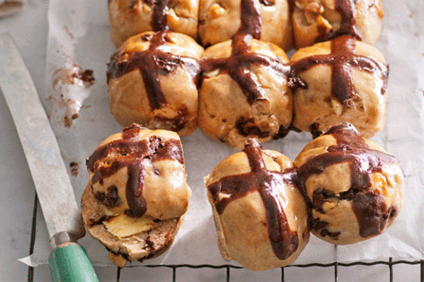 Choc-Chip Hot Cross Buns