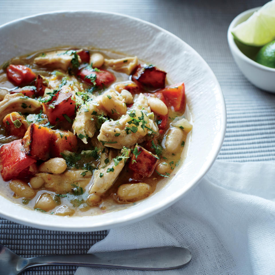 Fast Chicken Chili with Butternut Squash