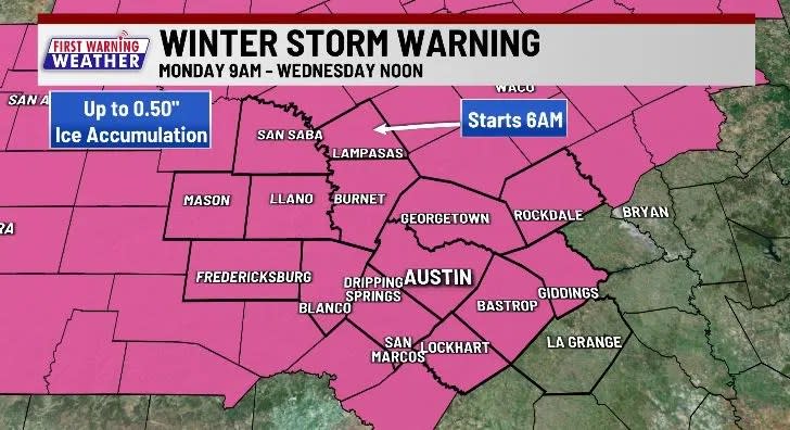 Winter Storm Warning in effect from January 30-Feb 1