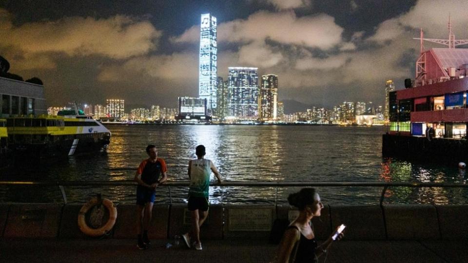 Vista panorámica de Kowloon en Hong Kong