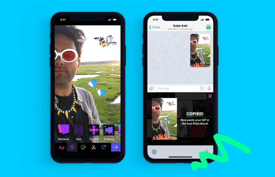 Giphy announced an update to its iOS app that will give users the ability to