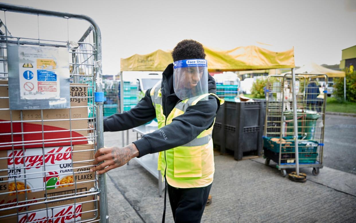 The campaign launched by Marcus Rashford has led to backlash against the Government - Fareshare/Mark Waugh/PA Wire/Fareshare/Mark Waugh/PA Wire