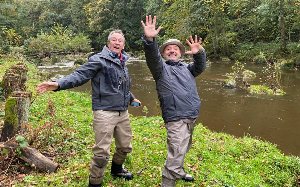 'Just two old geezers stood on a riverbank chatting': the pair by the Esk - Owl Power/BBC