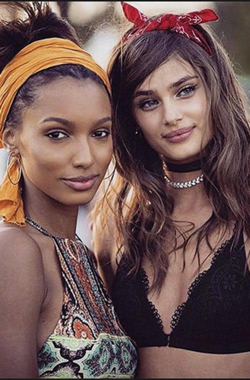 Jasmine Tookes and Taylor Hill