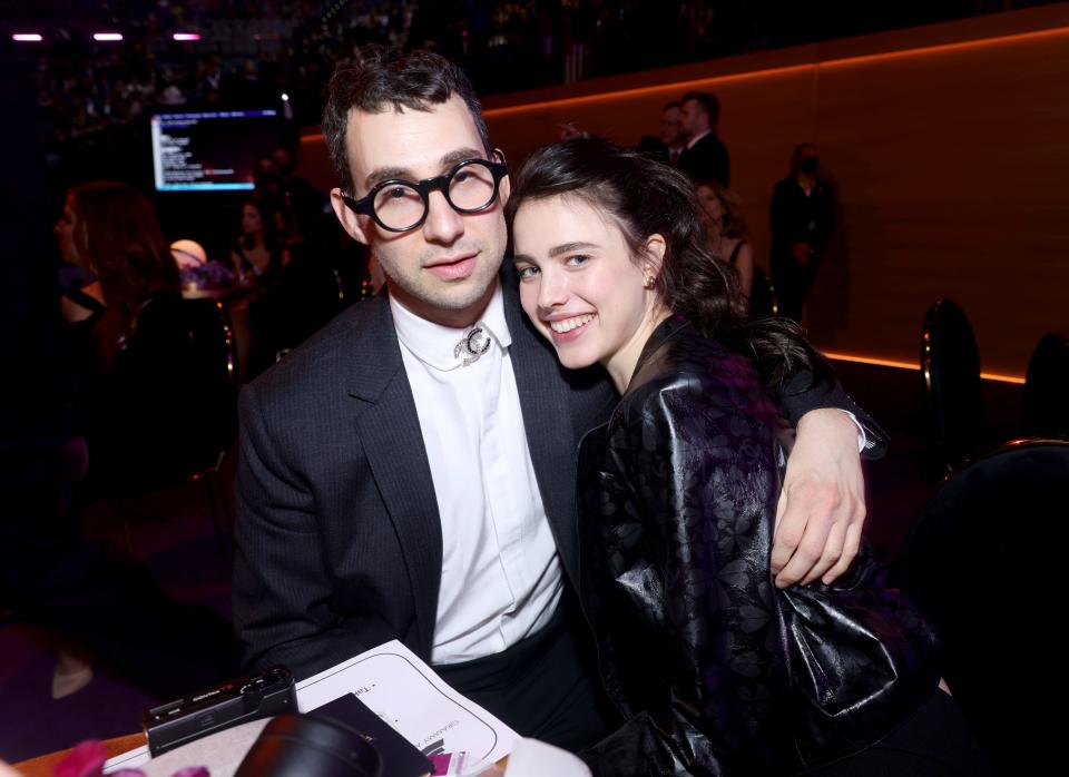 Jack Antonoff , left, and Margaret Qualley were married on Saturday in a star-studded ceremony on Long Beach Island.