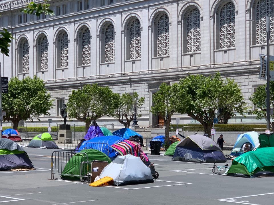 The Fulton Street site near City Hall.