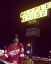 <p>The “Uptown Funk” singer chose a Waffle House — not a luxurious hotel or an exclusive nightclub — for the location of his <a rel="nofollow noopener" href="https://www.instagram.com/p/BXw7AnKB3HK/" target="_blank" data-ylk="slk:video release party;elm:context_link;itc:0;sec:content-canvas" class="link ">video release party</a> for the song “Versace on the Floor.” But, of course, he didn’t just stand there. Mars busted a move, right there in the Indianapolis parking lot. (Photo: <a rel="nofollow noopener" href="https://www.instagram.com/p/BXw7AnKB3HK/?taken-by=brunomars" target="_blank" data-ylk="slk:Bruno Mars via Instagram;elm:context_link;itc:0;sec:content-canvas" class="link ">Bruno Mars via Instagram</a>)<br><br></p>