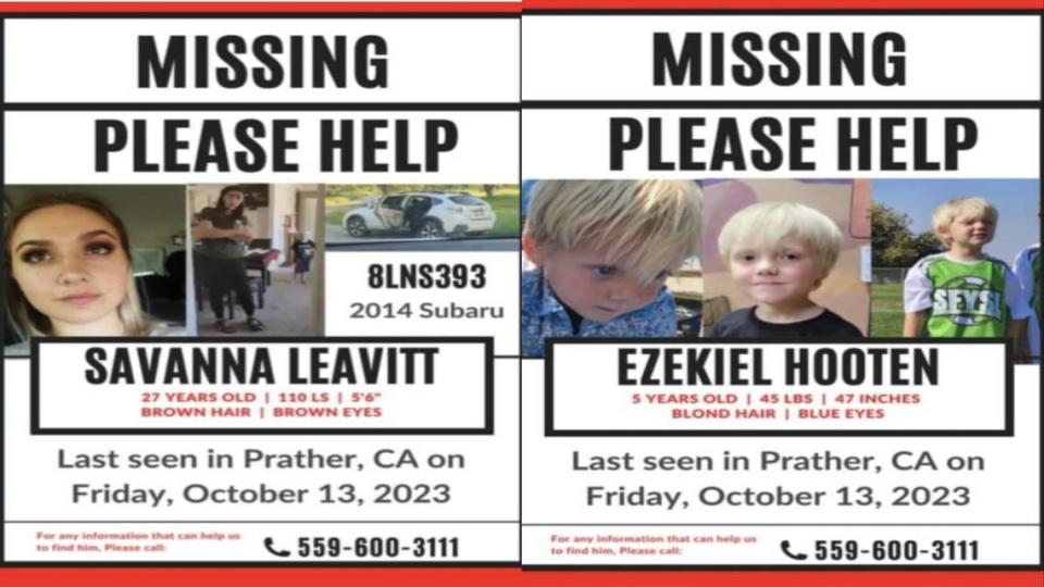 The Fresno County Sheriff’s Office is looking for a missing mom and her son.