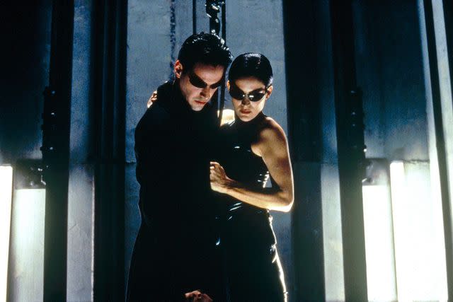 Jasin Boland/Warner Bros. Keanu Reeves and Carrie-Anne Moss in 'The Matrix'