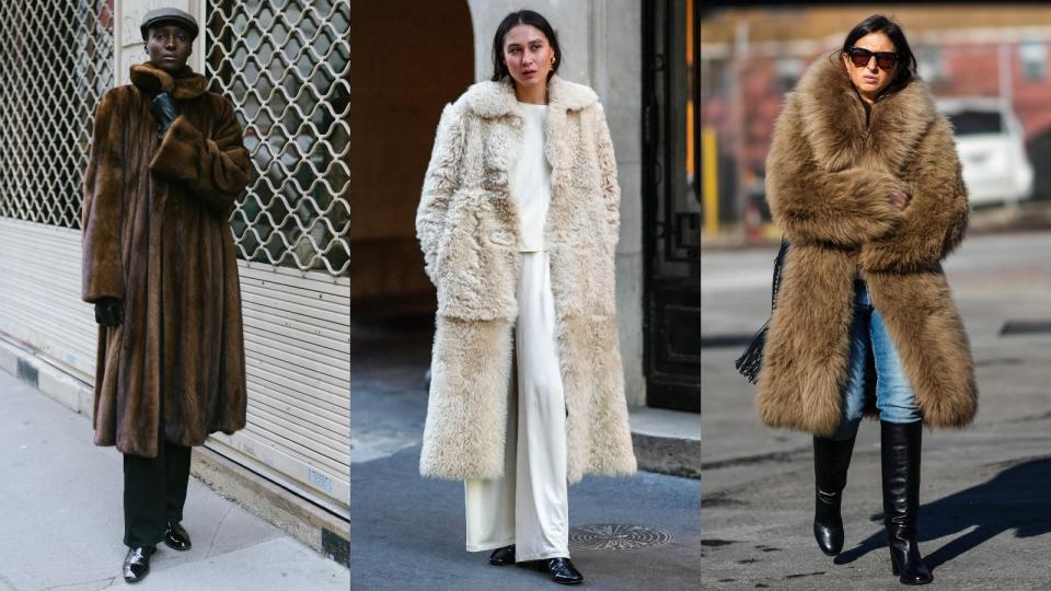 street style influencers showing what to wear on new year's eve outdoors