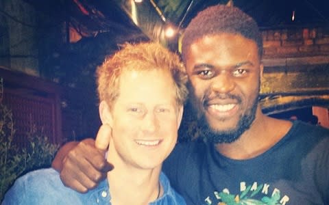 Lokko and Prince Harry - Credit: Telegraph