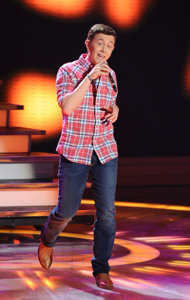 Scotty McCreery performs "Young Blood" by The Coasters on "American Idol."