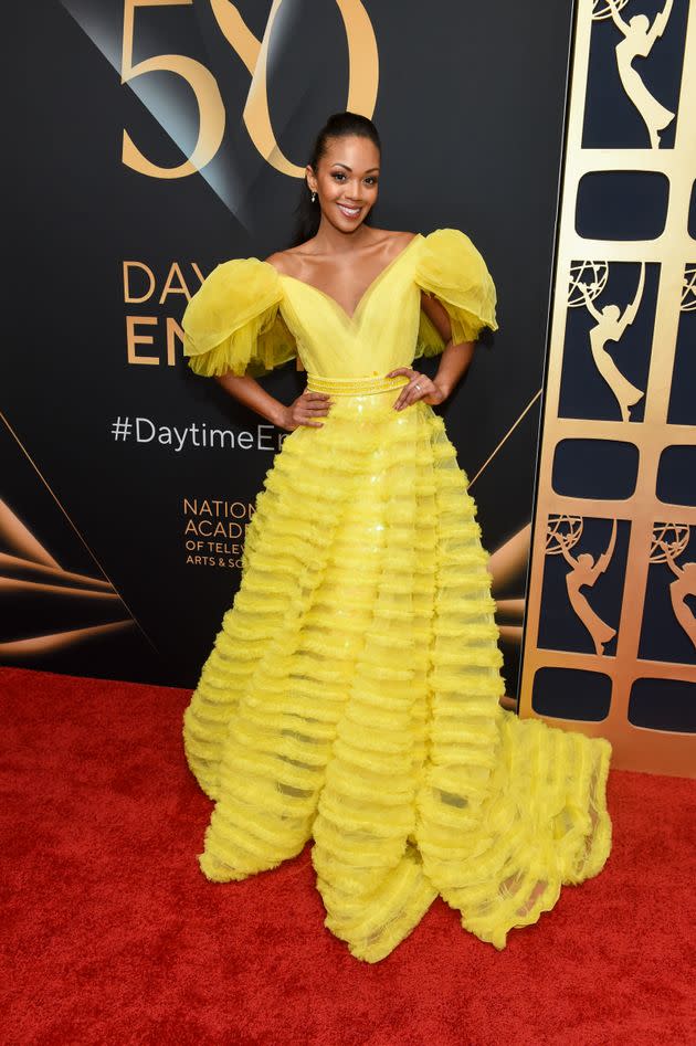 Mishael Morgan at the Daytime Emmy Awards.