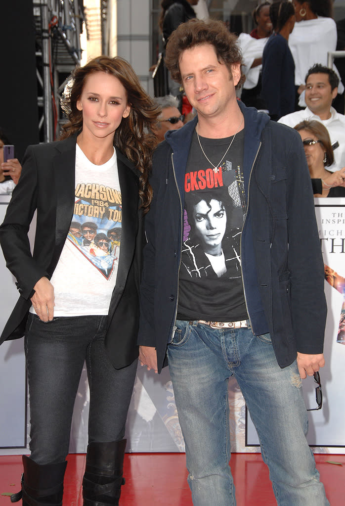 Michael Jackson's This It It LA Premiere 2009 Jennifer Love Hewitt Jamie Kennedy