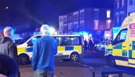 Gordon Road, Enfield: officers were called at 6pm (@999london)