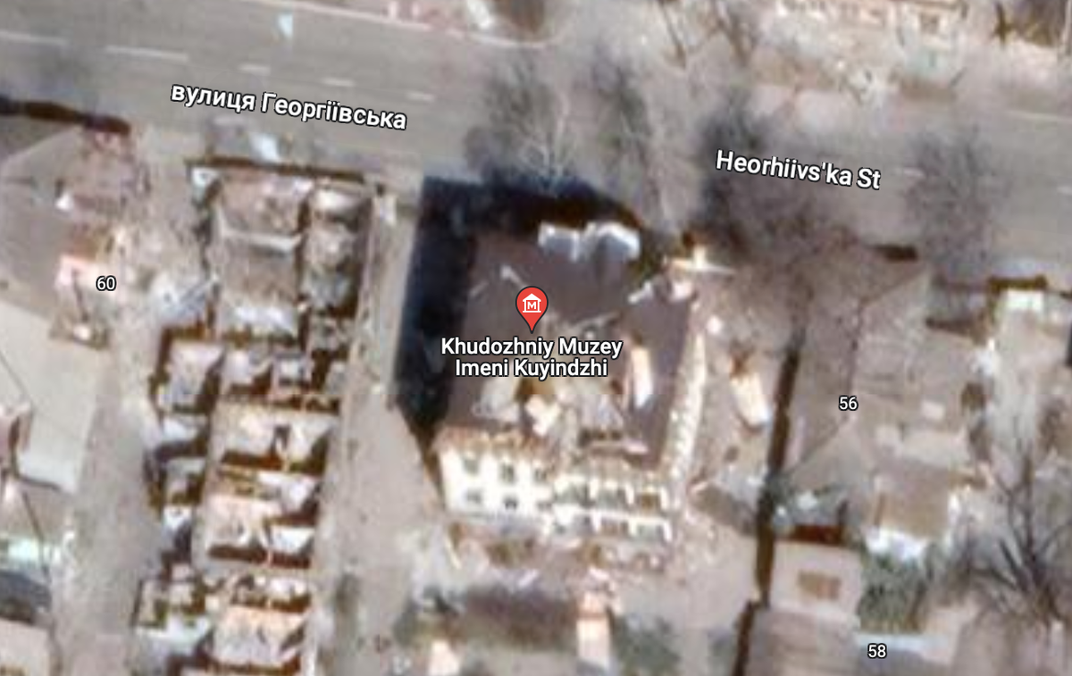 Kuindzhi Art Museum, Mariupol, 2022 (Google Maps)