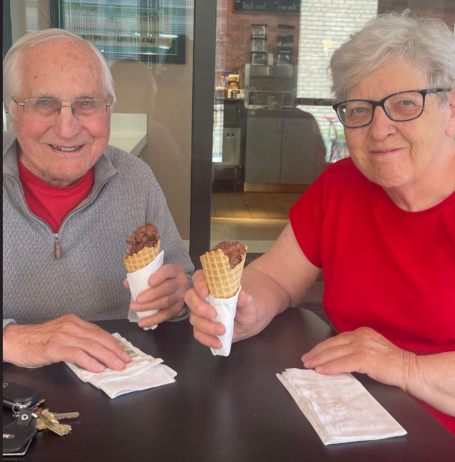 Author and attorney Suzanne Sattler, Sisters, Servants of the Immaculate Heart of Mary, is shown with Detroit Bishop Thomas Gumbleton. Sattler co-wrote a book about Gumbleton. It was released June 29.