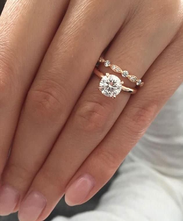 Sylvia's rose gold ring is the most popular. Photo: Pinterest