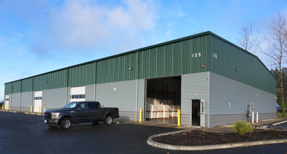 Southwest Washington Food Hub operations Coordinator Casey McCrone gives a tour of their new main warehouse in Chehalis, Wa. Which will be fully operational in a few weeks.