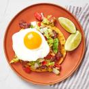 <p>This easy and satisfying Mexican-inspired breakfast recipe brings lots of flavor to your plate. Using a mix of fresh and store-bought ingredients, breakfast is on the table in 20 minutes. <a href="https://www.eatingwell.com/recipe/7959464/breakfast-tostada/" rel="nofollow noopener" target="_blank" data-ylk="slk:View Recipe;elm:context_link;itc:0;sec:content-canvas" class="link ">View Recipe</a></p>