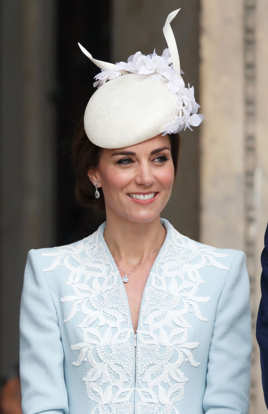 <p>Kate Middleton attending a national service to mark Queen Elizabeth II's 90th birthday at St. Paul's Cathedral on June 10, 2016. </p>