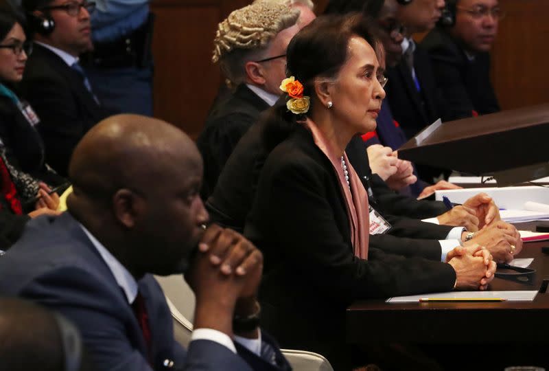 A hearing on alleged genocide at International Court of Justice in The Hague