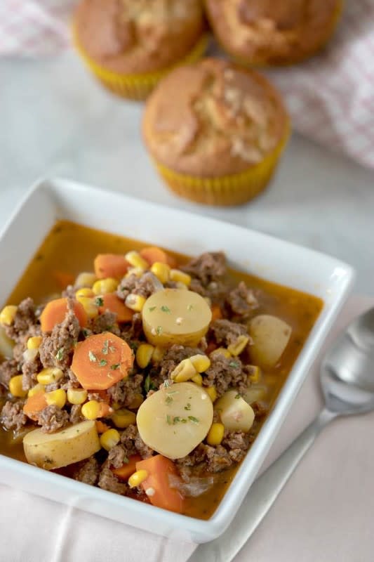 <p>My Cultured Palate</p><p>A Beef Stew conveniently prepared in 45 minutes in the Instant Pot that is easy, delicious, hearty, and healthy! It is loaded with veggies and so tender.</p><p><strong>Get the Recipe: <a href="https://myculturedpalate.com/instant-pot-beef-stew/" rel="nofollow noopener" target="_blank" data-ylk="slk:Instant Pot Beef Stew;elm:context_link;itc:0;sec:content-canvas" class="link ">Instant Pot Beef Stew</a></strong></p>