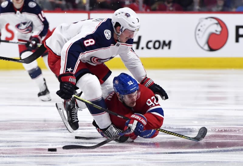 NHL: Columbus Blue Jackets at Montreal Canadiens