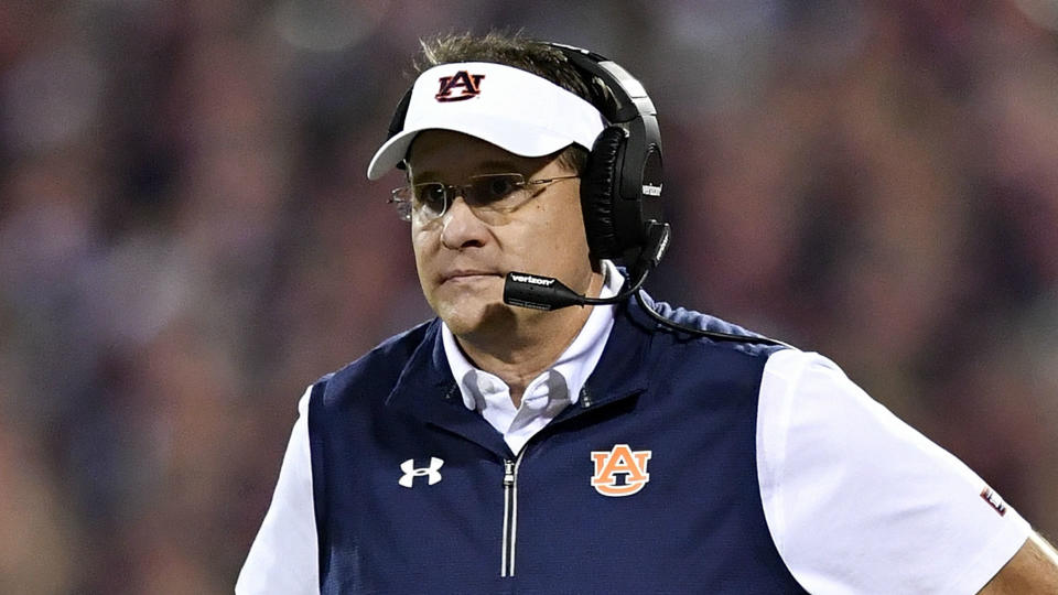 Gus Malzahn has denied any speculation about reports about his future, but Arkansas is fixated on Malzahn. (AP)