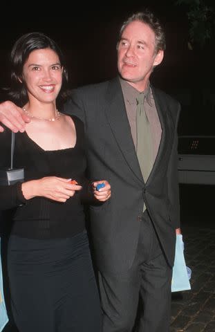 <p>Ron Galella/Ron Galella Collection via Getty </p> Phoebe Cates and Kevin Kline