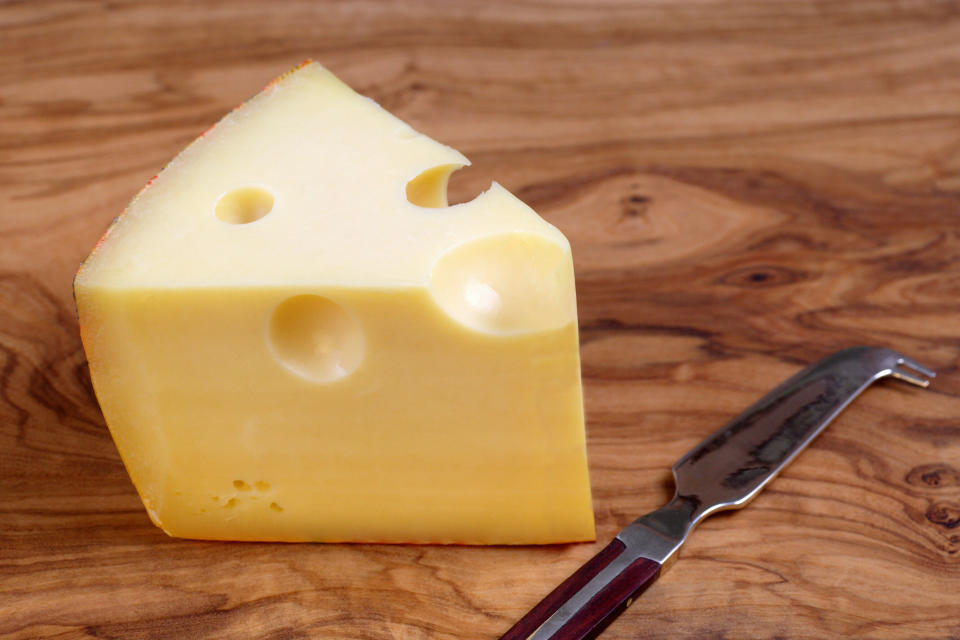 Gruyère is a Swiss cheese noted for its melting properties. 