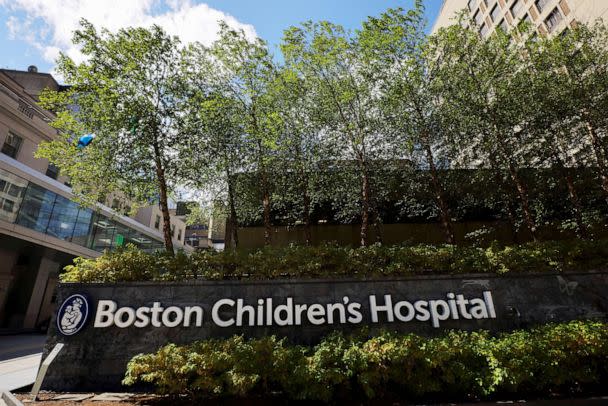 PHOTO: A sign marks the entrance to Boston Children's Hospital in Boston, August 18, 2022.  (Brian Snyder/Reuters, FILE)