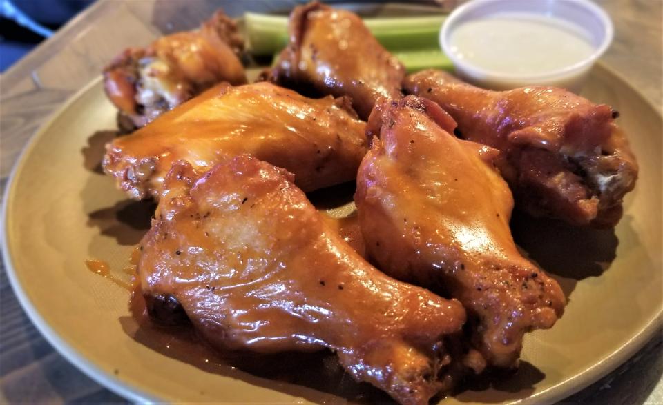 The truffle Buffalo "truffalo" wings at Brewster's Tavern in Sarasota.