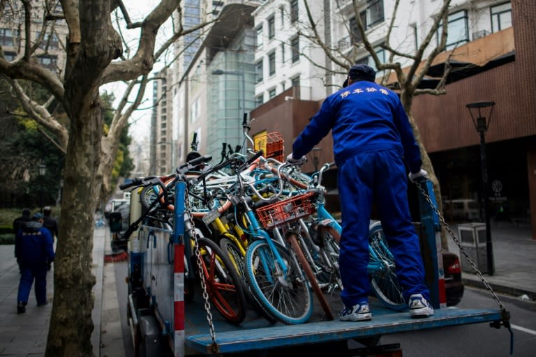 Hundreds of thousands of bikes have been placed in dozens of Chinese cities