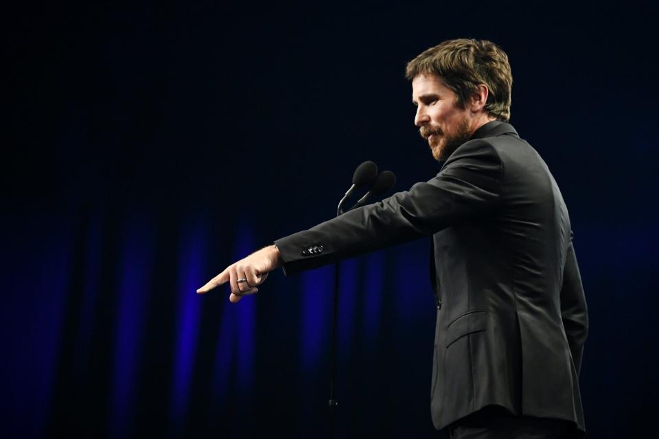 Christian Bale accepts Best Actor for 'Vice' at the 24th annual Critics' Choice Awards (Emma McIntyre/Getty Images for The Critics' Choice Awards)