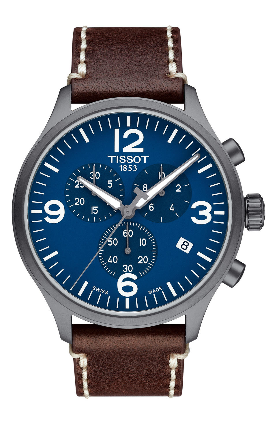 Tissot Chrono XL Leather Strap Chronograph Watch, 45mm