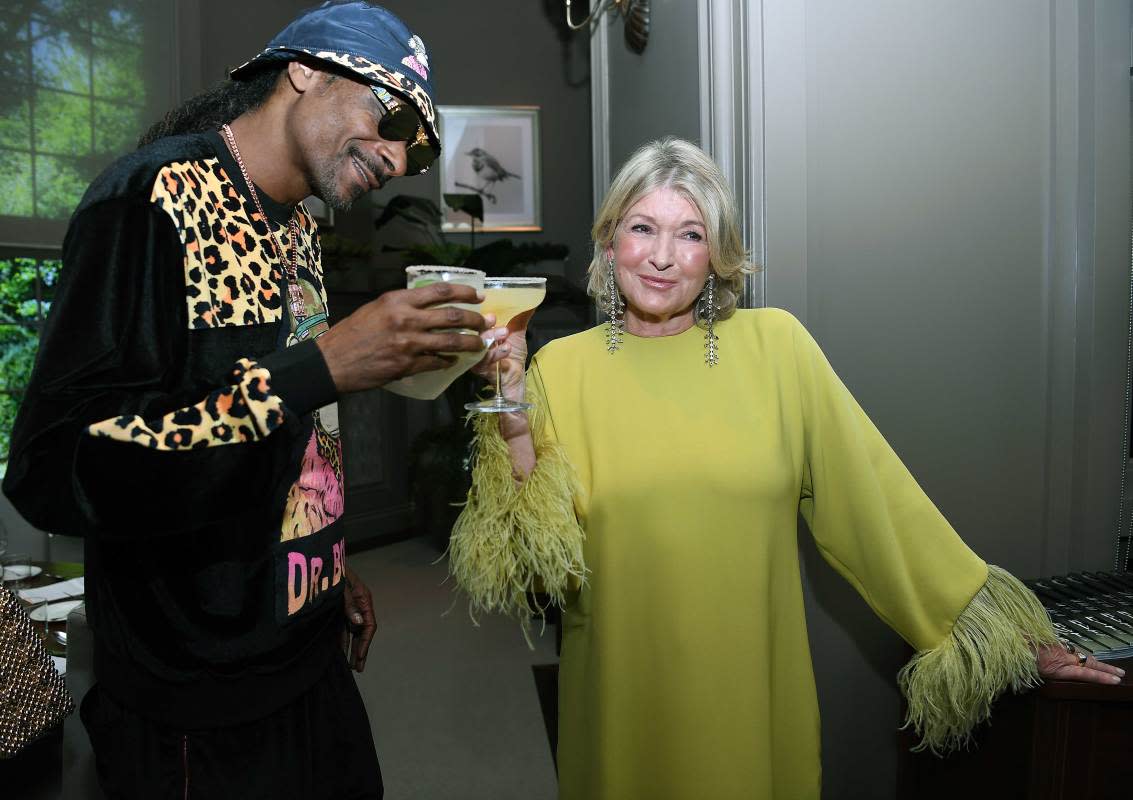 Snoop Dogg and Martha Stewart celebrate the grand opening of The Bedford by Martha Stewart At Paris Las Vegas on August 12, 2022, in Las Vegas.<p>Denise Truscello/Getty Images for Caesars Entertainment</p>